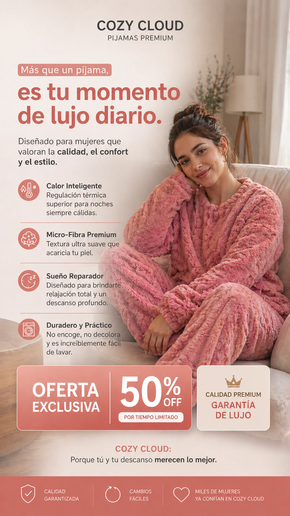 PIJAMA PLUSH CORDERITO