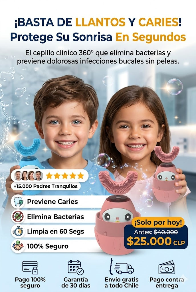 Cepillo ANTICARIES e INFECCIONES 360° Niñ@s